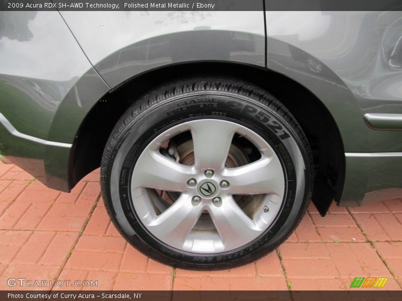 Polished Metal Metallic / Ebony 2009 Acura RDX SH-AWD Technology