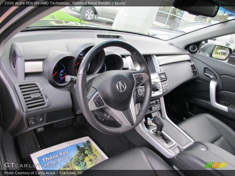 Polished Metal Metallic / Ebony 2009 Acura RDX SH-AWD Technology