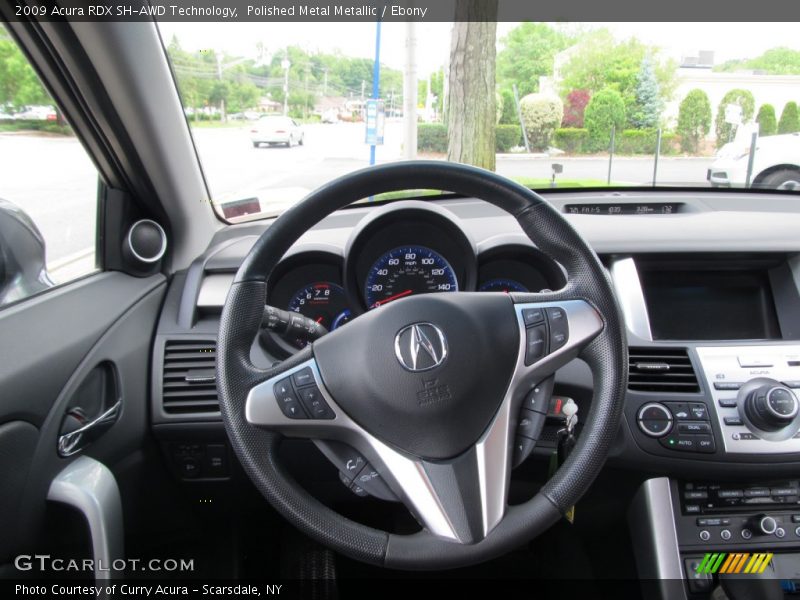Polished Metal Metallic / Ebony 2009 Acura RDX SH-AWD Technology