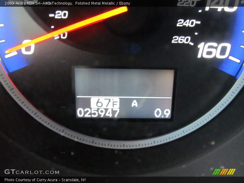 Polished Metal Metallic / Ebony 2009 Acura RDX SH-AWD Technology