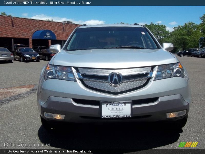 Billet Silver Metallic / Ebony 2008 Acura MDX Technology
