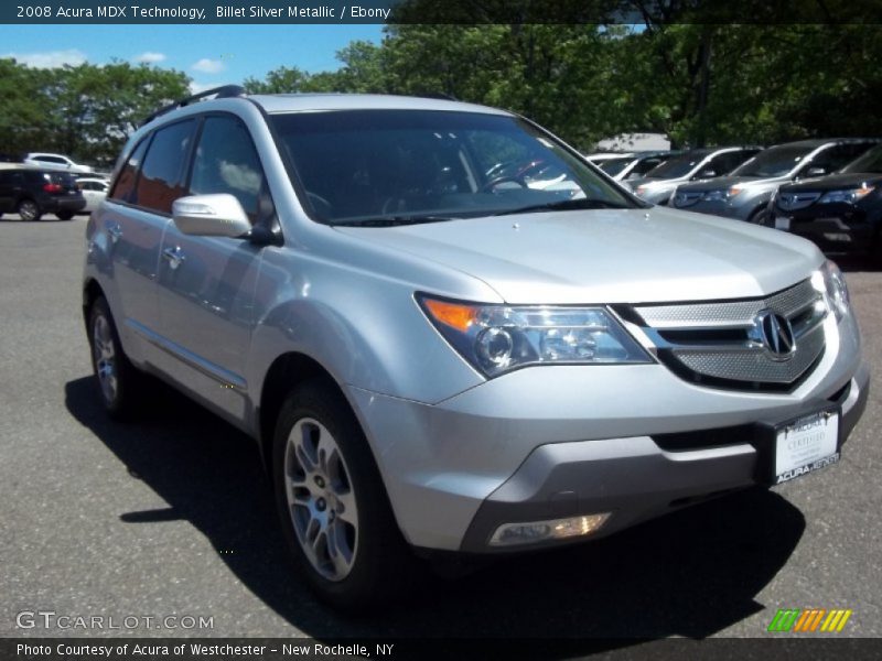 Billet Silver Metallic / Ebony 2008 Acura MDX Technology