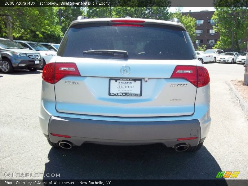 Billet Silver Metallic / Ebony 2008 Acura MDX Technology