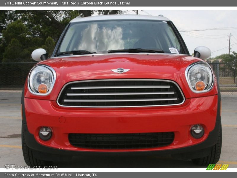 Pure Red / Carbon Black Lounge Leather 2011 Mini Cooper Countryman