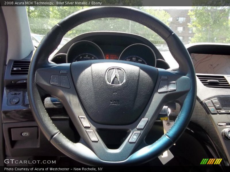 Billet Silver Metallic / Ebony 2008 Acura MDX Technology