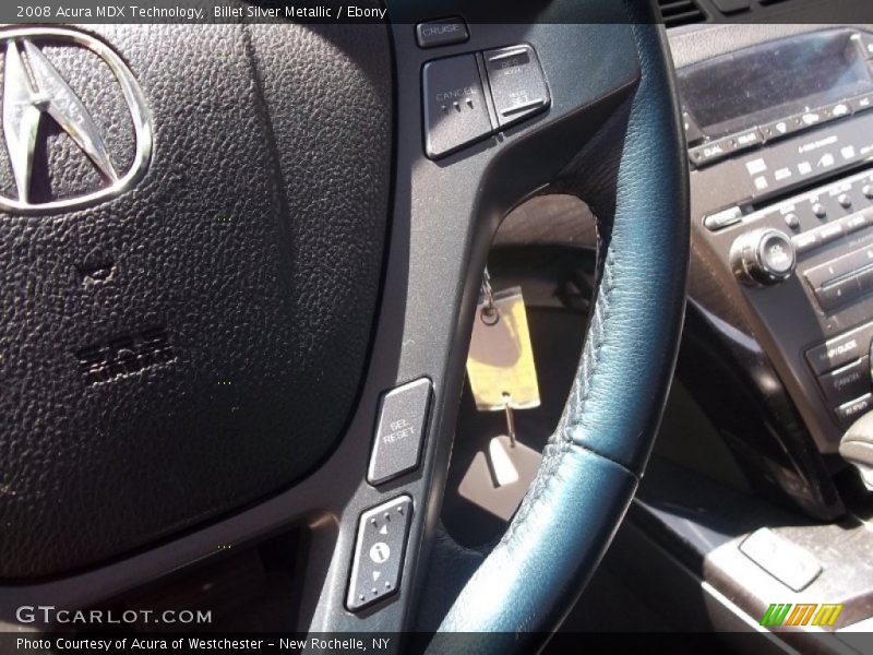 Billet Silver Metallic / Ebony 2008 Acura MDX Technology