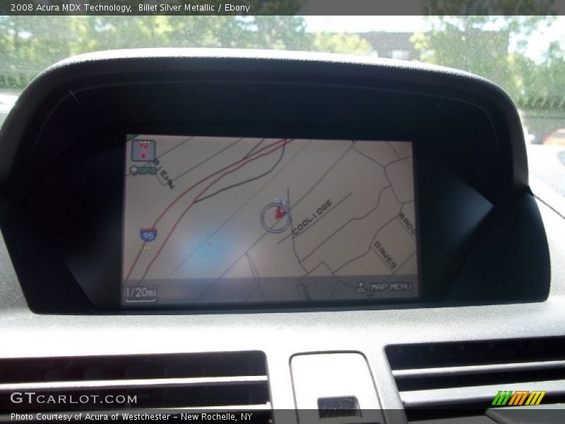Billet Silver Metallic / Ebony 2008 Acura MDX Technology