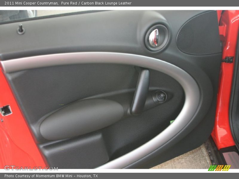 Pure Red / Carbon Black Lounge Leather 2011 Mini Cooper Countryman