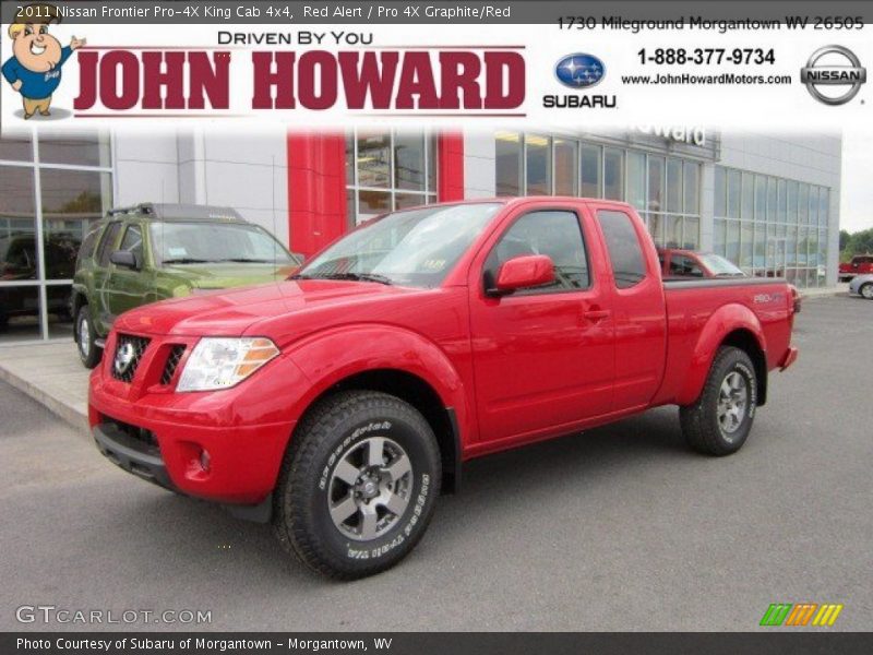 Red Alert / Pro 4X Graphite/Red 2011 Nissan Frontier Pro-4X King Cab 4x4