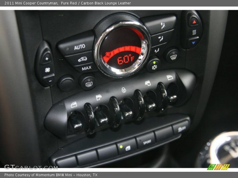 Controls of 2011 Cooper Countryman