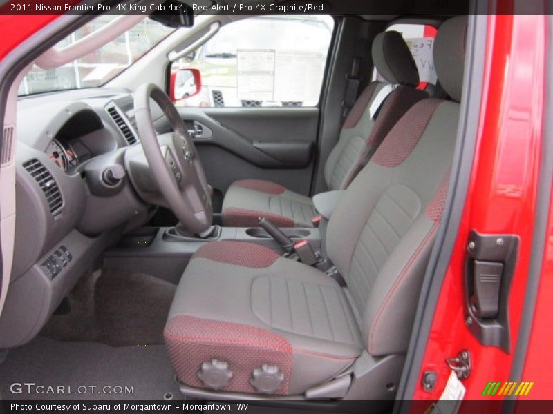  2011 Frontier Pro-4X King Cab 4x4 Pro 4X Graphite/Red Interior