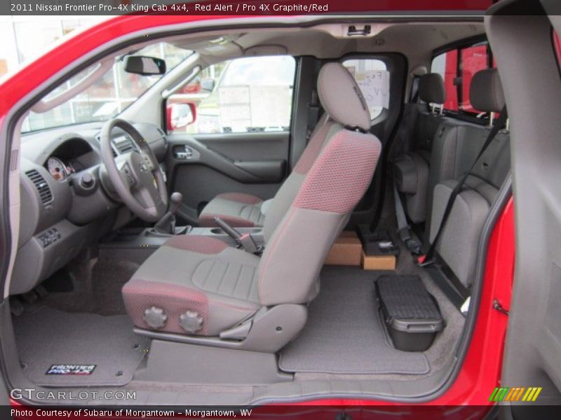  2011 Frontier Pro-4X King Cab 4x4 Pro 4X Graphite/Red Interior
