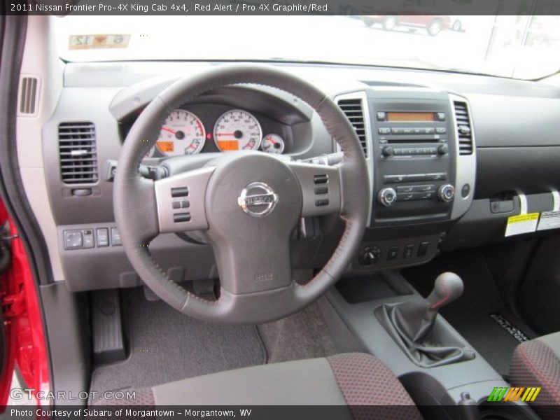  2011 Frontier Pro-4X King Cab 4x4 Pro 4X Graphite/Red Interior