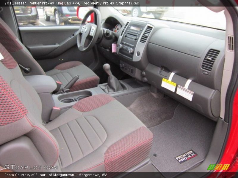  2011 Frontier Pro-4X King Cab 4x4 Pro 4X Graphite/Red Interior