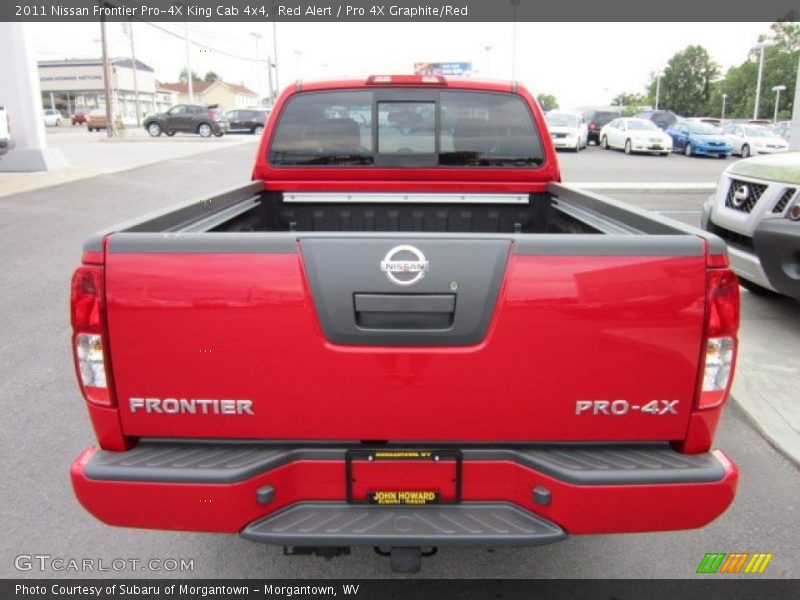Red Alert / Pro 4X Graphite/Red 2011 Nissan Frontier Pro-4X King Cab 4x4