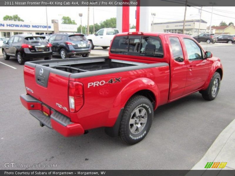 Red Alert / Pro 4X Graphite/Red 2011 Nissan Frontier Pro-4X King Cab 4x4
