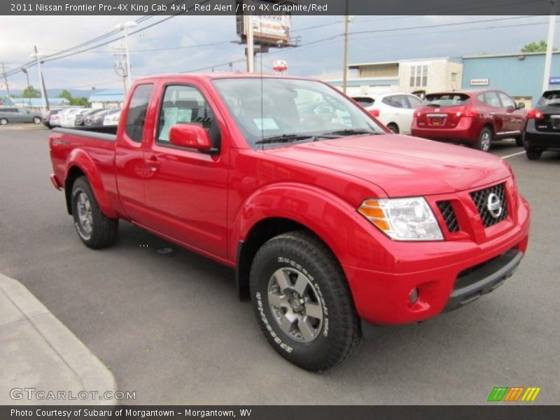 Front 3/4 View of 2011 Frontier Pro-4X King Cab 4x4