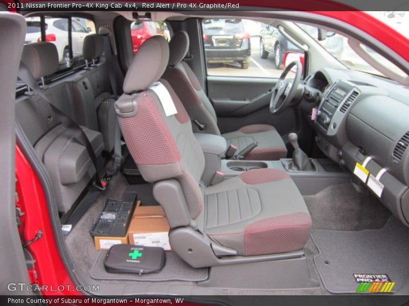  2011 Frontier Pro-4X King Cab 4x4 Pro 4X Graphite/Red Interior