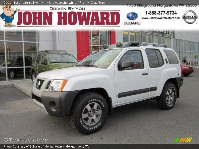 Avalanche White / Pro 4X Gray/Steel 2011 Nissan Xterra Pro-4X 4x4