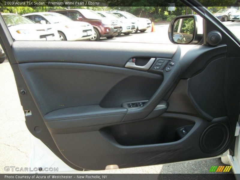 Premium White Pearl / Ebony 2009 Acura TSX Sedan
