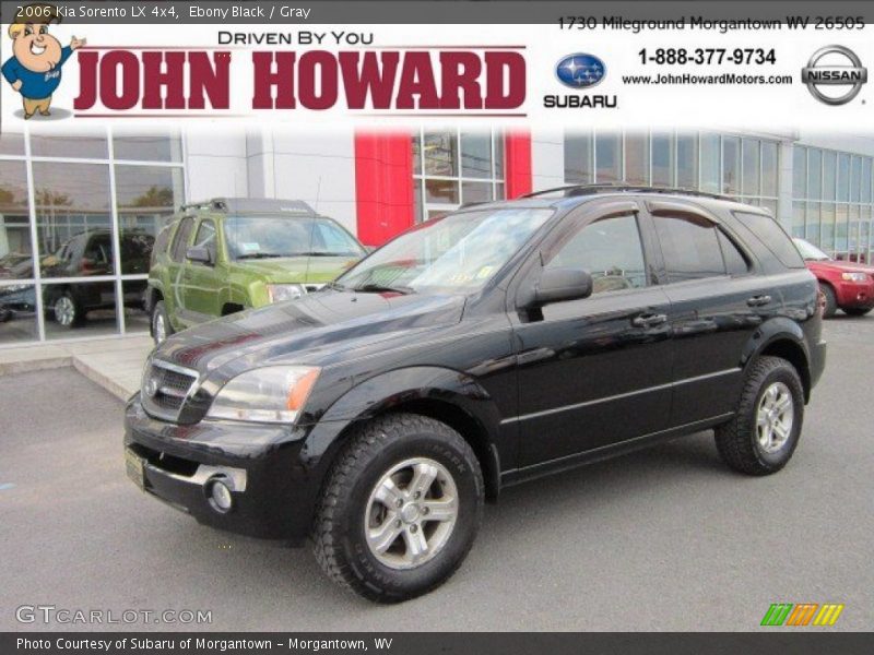 Ebony Black / Gray 2006 Kia Sorento LX 4x4