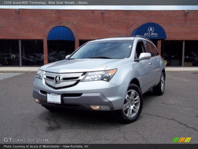 Billet Silver Metallic / Ebony 2008 Acura MDX Technology