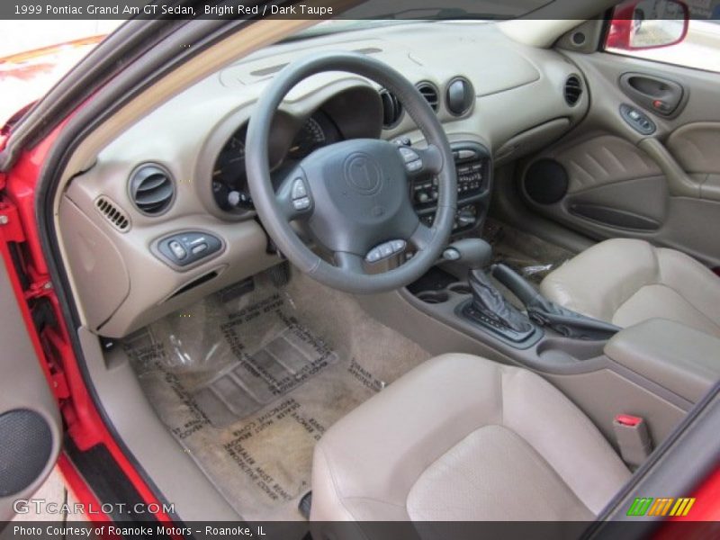 Dark Taupe Interior - 1999 Grand Am GT Sedan 