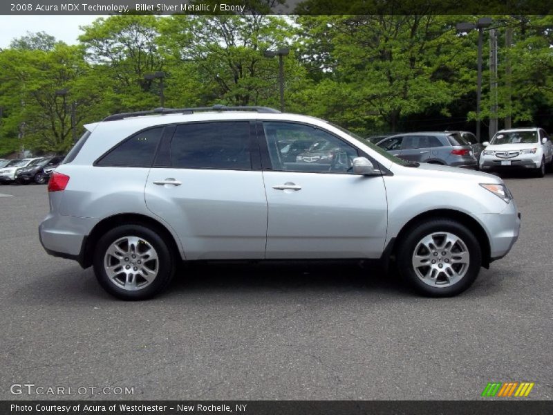 Billet Silver Metallic / Ebony 2008 Acura MDX Technology