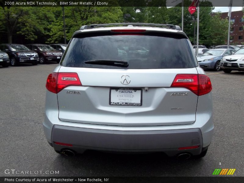 Billet Silver Metallic / Ebony 2008 Acura MDX Technology