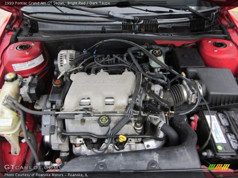  1999 Grand Am GT Sedan Engine - 3.4 Liter OHV 12-Valve V6