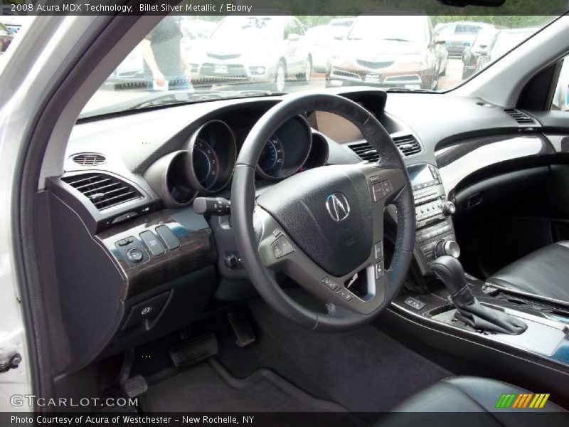 Billet Silver Metallic / Ebony 2008 Acura MDX Technology