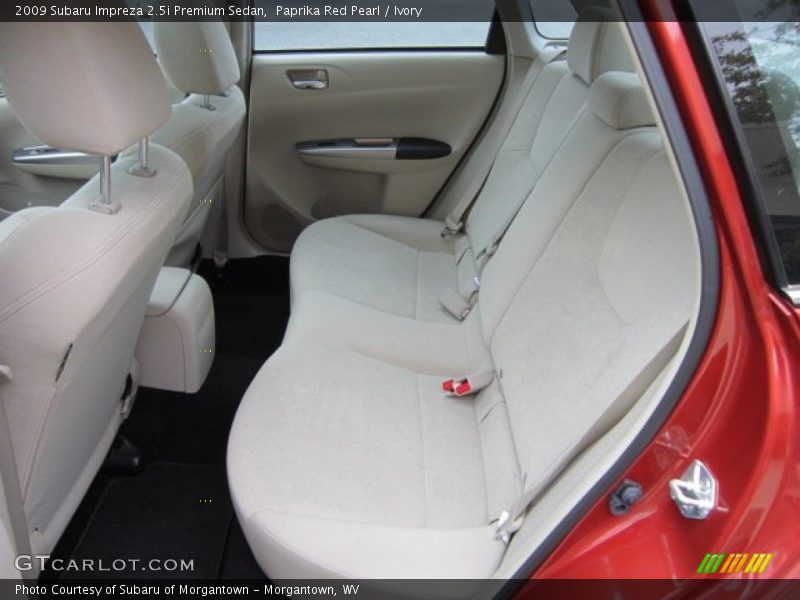 Paprika Red Pearl / Ivory 2009 Subaru Impreza 2.5i Premium Sedan