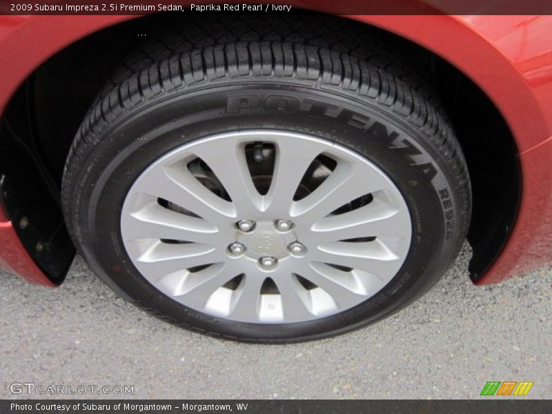 Paprika Red Pearl / Ivory 2009 Subaru Impreza 2.5i Premium Sedan