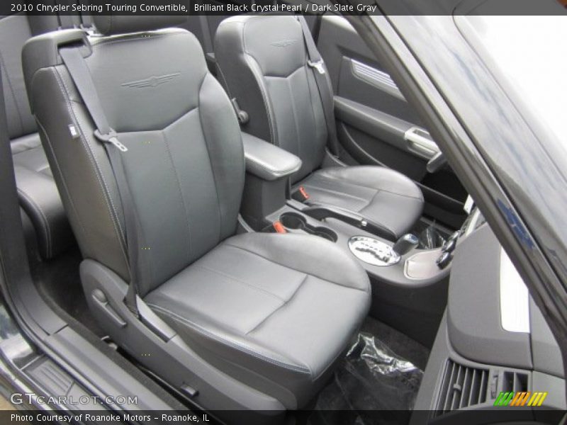 Brilliant Black Crystal Pearl / Dark Slate Gray 2010 Chrysler Sebring Touring Convertible