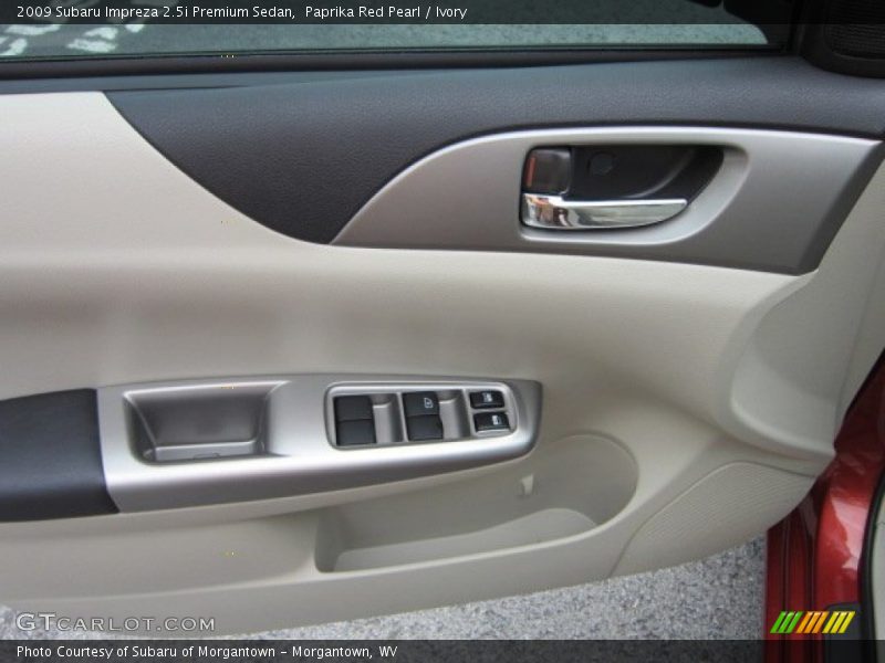 Paprika Red Pearl / Ivory 2009 Subaru Impreza 2.5i Premium Sedan