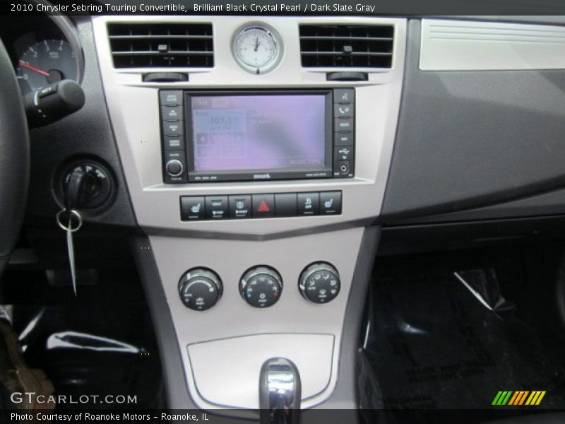 Brilliant Black Crystal Pearl / Dark Slate Gray 2010 Chrysler Sebring Touring Convertible