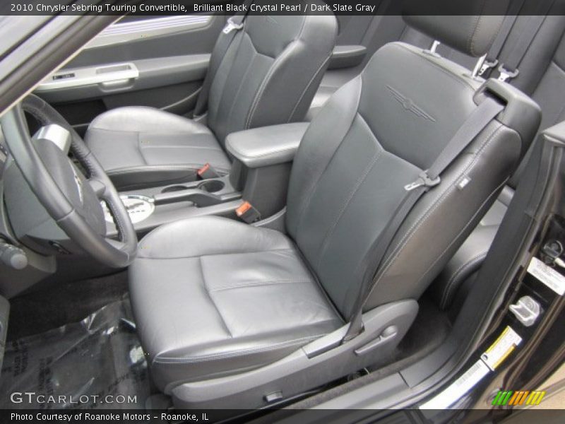 Brilliant Black Crystal Pearl / Dark Slate Gray 2010 Chrysler Sebring Touring Convertible