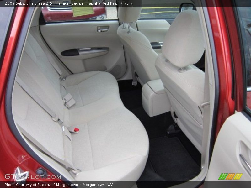Paprika Red Pearl / Ivory 2009 Subaru Impreza 2.5i Premium Sedan