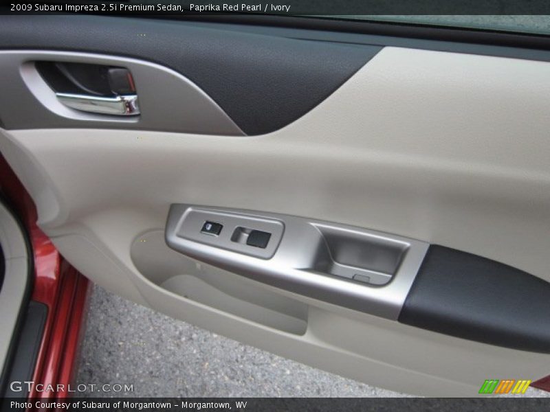 Paprika Red Pearl / Ivory 2009 Subaru Impreza 2.5i Premium Sedan