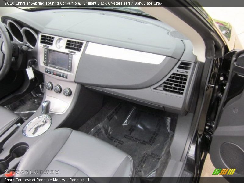 Brilliant Black Crystal Pearl / Dark Slate Gray 2010 Chrysler Sebring Touring Convertible