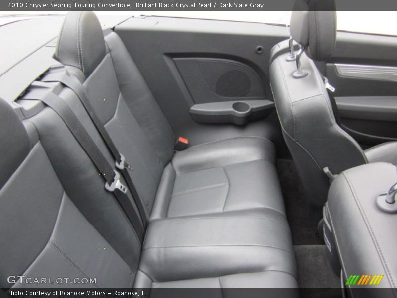 Brilliant Black Crystal Pearl / Dark Slate Gray 2010 Chrysler Sebring Touring Convertible