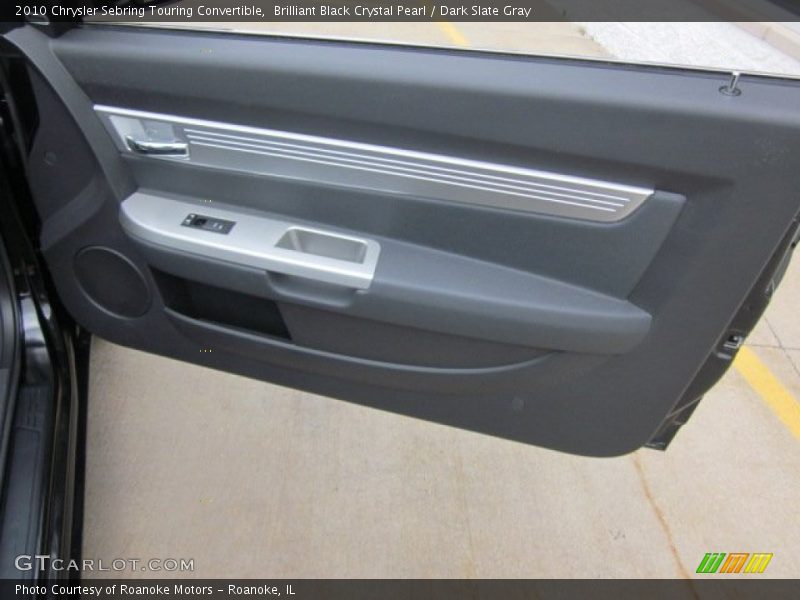 Brilliant Black Crystal Pearl / Dark Slate Gray 2010 Chrysler Sebring Touring Convertible