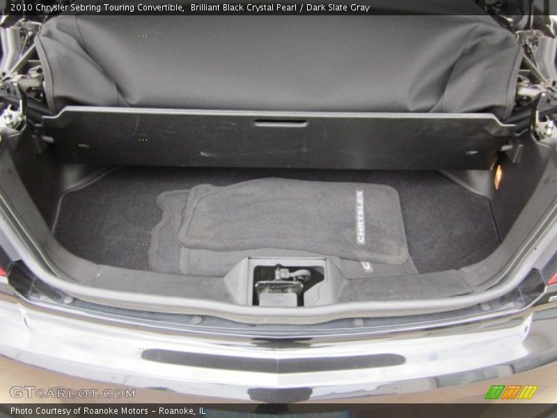 Brilliant Black Crystal Pearl / Dark Slate Gray 2010 Chrysler Sebring Touring Convertible