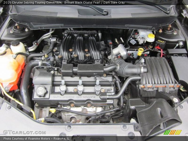 Brilliant Black Crystal Pearl / Dark Slate Gray 2010 Chrysler Sebring Touring Convertible