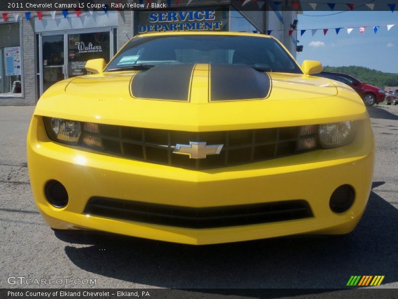 Rally Yellow / Black 2011 Chevrolet Camaro LS Coupe