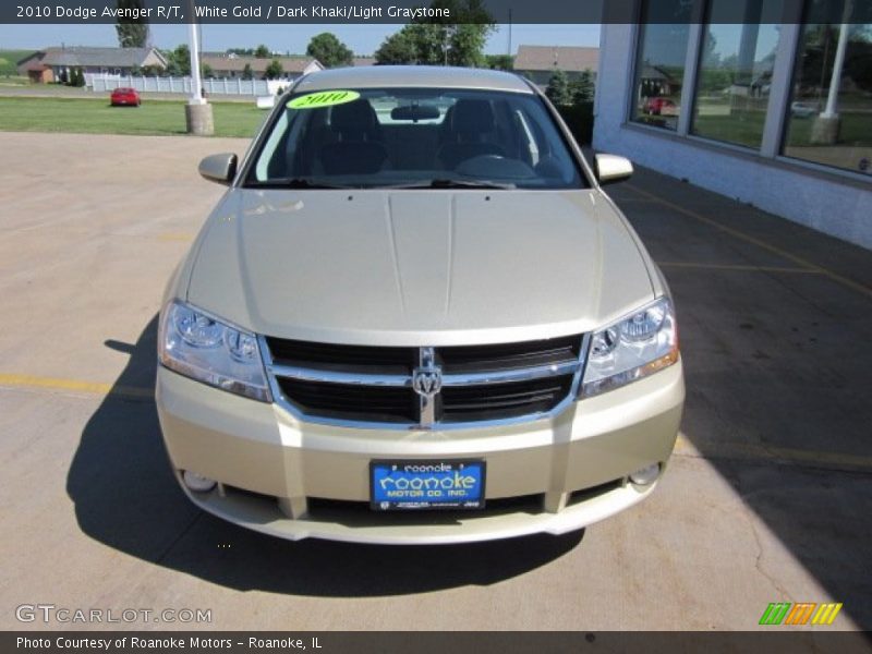 White Gold / Dark Khaki/Light Graystone 2010 Dodge Avenger R/T