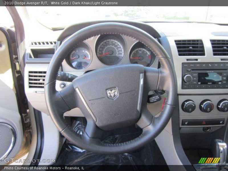 White Gold / Dark Khaki/Light Graystone 2010 Dodge Avenger R/T