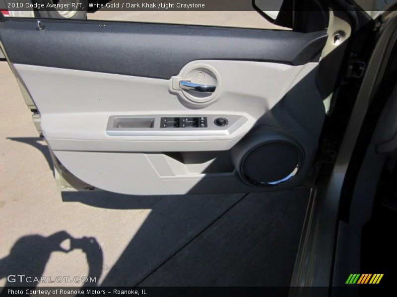 White Gold / Dark Khaki/Light Graystone 2010 Dodge Avenger R/T