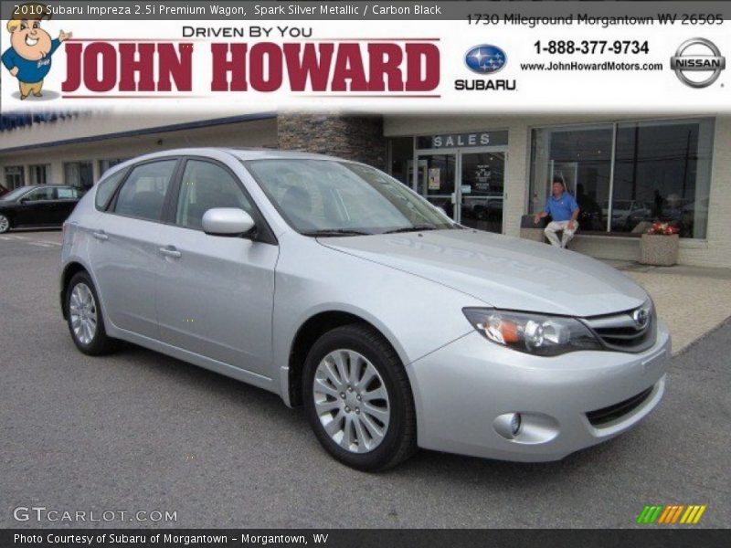 Spark Silver Metallic / Carbon Black 2010 Subaru Impreza 2.5i Premium Wagon