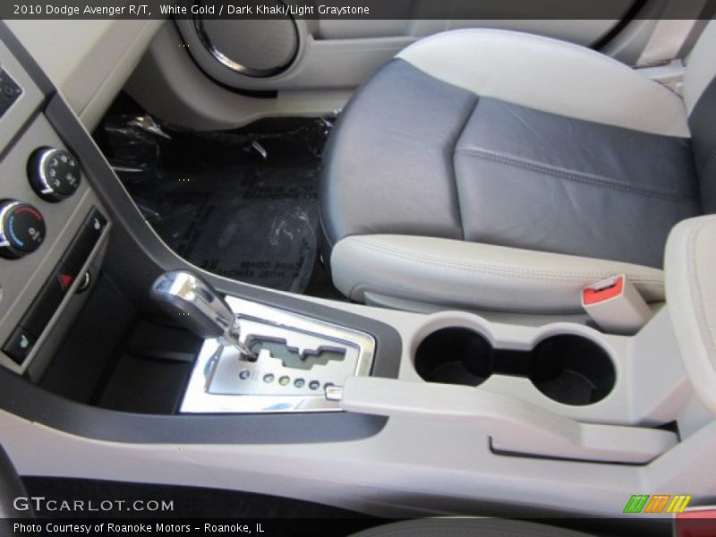 White Gold / Dark Khaki/Light Graystone 2010 Dodge Avenger R/T